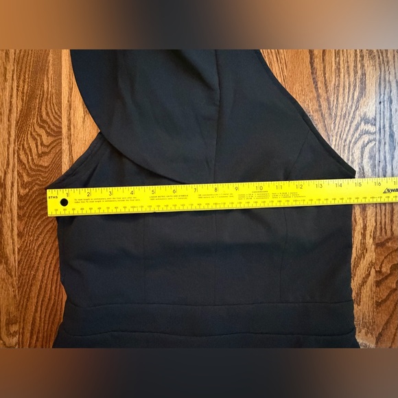 Chic One Shoulder Black Dress - Picture 8 of 10